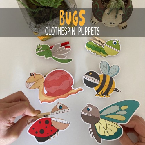 Bug Clothespin Puppets